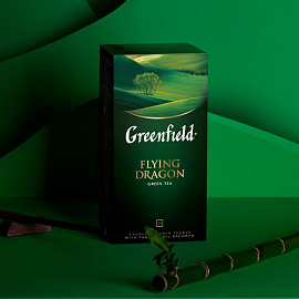 Чай зеленый Greenfield Flying Dragon 25 пакетиков фото Чай зеленый Greenfield Flying Dragon 25 пакетиков