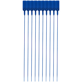 Пломба пластиковая сигнальная Альфа-МД 350мм, синяя