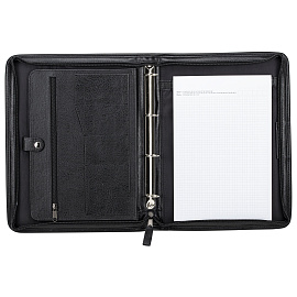 Папка деловая Alliance из искусственная кожа черного цвета (8-013)