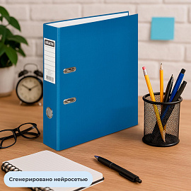 Папка-регистратор Attache (Attache Economy) 75 мм cиняя бумвинил/бумага