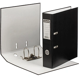 Папка-регистратор Attache Economy 75 мм чёрная бумвинил/бумага