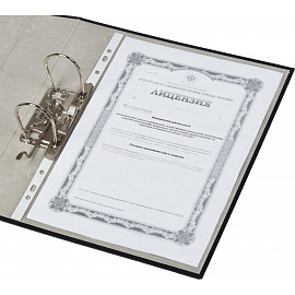 Папка-регистратор Attache Economy 75 мм чёрная бумвинил/бумага