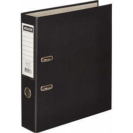 Папка-регистратор Attache Economy 75 мм чёрная бумвинил/бумага