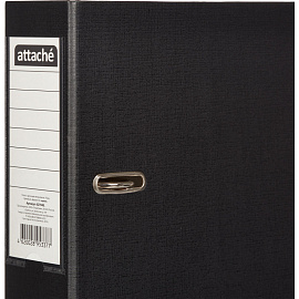 Папка-регистратор Attache Economy 75 мм чёрная бумвинил/бумага