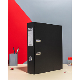 Папка-регистратор Attache Economy 75 мм чёрная бумвинил/бумага