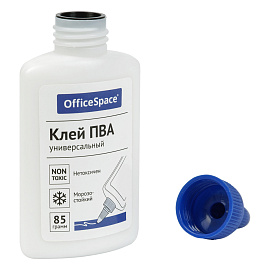 Клей ПВА OfficeSpace, 85г, с дозатором, дисплей бокc фото Клей ПВА OfficeSpace, 85г, с дозатором, дисплей бокc