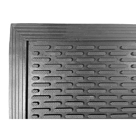 Коврик входной грязезащитный резиновый 2001 60х90 см черный