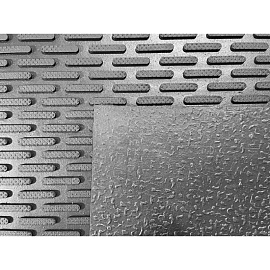 Коврик входной грязезащитный резиновый 2001 60х90 см черный