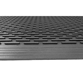 Коврик входной грязезащитный резиновый 2001 60х90 см черный