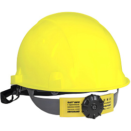Каска защитная РОСОМЗ СОМ3-55 FavoriT Trek Rapid желтая с храповым механизмом (75615)