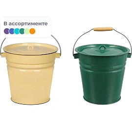 Ведро Appetite 12 л эмалированная сталь с крышкой