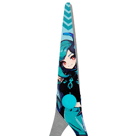 Ножницы 130 мм, мятные, с цветной печатью "Аниме", BRAUBERG ANIME, 238956