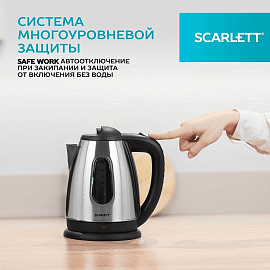 Чайник электрический Scarlett SC-EK21S20 серебристый