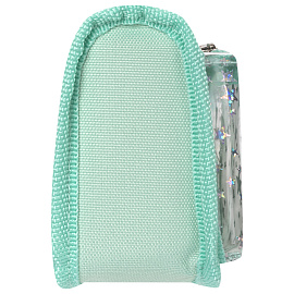 Пенал мягкий ЮНЛАНДИЯ, 2 отделения, полиэстер, "Kitty", мятный, 21х6х9 см, 270262