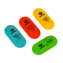 Ластик Мульти-Пульти "Чебурашка", овальный, термопластичная резина, 60*28*12мм фото Ластик Мульти-Пульти "Чебурашка", овальный, термопластичная резина, 60*28*12мм