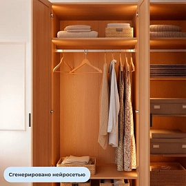 Вешалка-плечики Attache CU3014 антивандальная натуральная (размер 48-50)