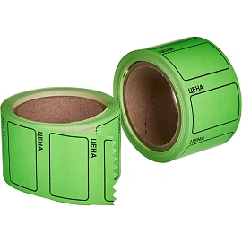 Ценники самоклеящиеся 35х25 мм (5 рулонов по 250 этикеток)