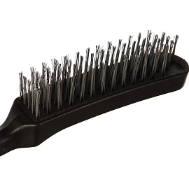 Щетка металлическая 5-рядная с пластмассовой ручкой SPARTA (748675)