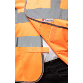 Жилет сигнальный Тип 8Т оранжевый с СОП размер ХХХL (60-62)