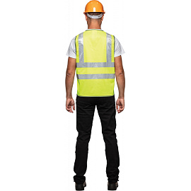 Жилет сигнальный Тип 8Т лимонный с СОП размер ХХХL (60-62)