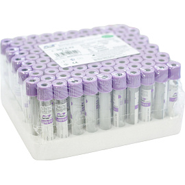 Вакуумные пробирки Improvacuter c ЭДТА-К3 4 мл пластик (100 штук в упаковке)