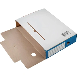 Короб архивный гофрокартон Attache 252x75x326 мм синий до 750 листов (5 штук в упаковке)