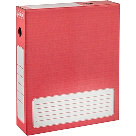 Короб архивный гофрокартон Attache 252x80x326 мм красный до 750 листов (5 штук в упаковке)