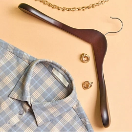 Вешалка-плечики Attache CU9600-W анатомическая орех (размер 48-50)