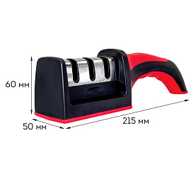 Точилка для ножей (ножеточка) ручная, трёхзонная (грубая, чистовая, шлифовка) DASWERK (ДАСВЕРК), 608134 фото Точилка для ножей (ножеточка) ручная, трёхзонная (грубая, чистовая, шлифовка) DASWERK (ДАСВЕРК), 608134