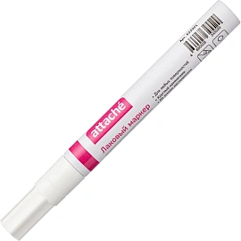 Маркер промышленный лаковый Attache белый 2-4 мм