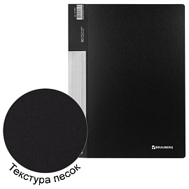 Папка 30 вкладышей BRAUBERG стандарт, черная, 0,6 мм, 221600 фото Папка 30 вкладышей BRAUBERG стандарт, черная, 0,6 мм, 221600