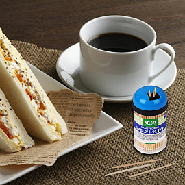 Зубочистки бамбуковые 200 штук в диспенсере, WELDAY (ВЭЛДЭЙ), 607567