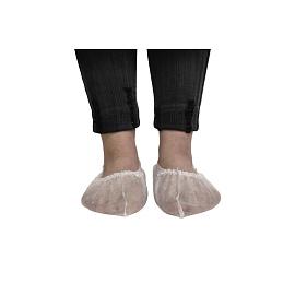 Бахилы (носки) одноразовые Чистовье для боулинга спанбонд 20 г/кв.м размер XL белые (50 пар в упаковке)