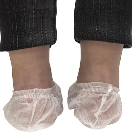 Бахилы (носки) одноразовые Чистовье для боулинга спанбонд 20 г/кв.м размер XL белые (50 пар в упаковке)