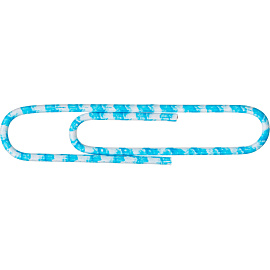 Скрепки канцелярские 50 мм Attache металлические с полимерным покрытием (50 штук в упаковке)