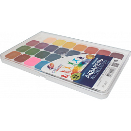 Краски акварельные медовые Луч Классика цвета 32 цвета