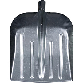 Лопата для уборки снега Сибртех сталь 33x36.5 см без черенка (трехбортная)