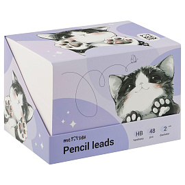 Грифели для механических карандашей MESHU, 6шт., 2,0мм, HB