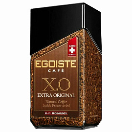 Кофе растворимый сублимированный Egoiste Extra Original 100 г (стеклянная банка)