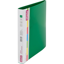 Папка на 2-х кольцах Attache 32 мм зеленая до 200 листов