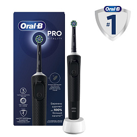 Электрическая зубная щетка Oral-B Vitality Pro D103.413.3 черная (Б0060199)