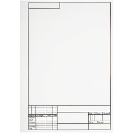 Папка для черчения А4, 10л., BG, с вертикальной рамкой, 160г/м2