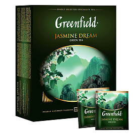 Чай зеленый Greenfield Jasmine Dream 100 пакетиков