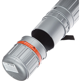 Тубус телескопический Стамм ПТ-12 63-110 см, диаметр 9 см, для формата А1, серый, с ремнем