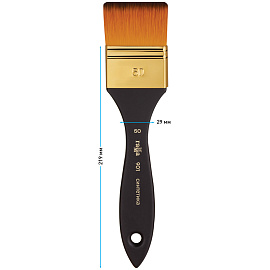 Кисть-флейц художественная Гамма, синтетика, №50 фото Кисть-флейц художественная Гамма, синтетика, №50
