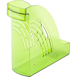 Лоток вертикальный для бумаг 95 мм Attache Яркий Офис пластиковый зеленый