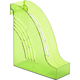 Лоток вертикальный для бумаг 95 мм Attache Яркий Офис пластиковый зеленый