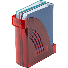 Лоток вертикальный для бумаг 95 мм Attache Яркий Офис пластиковый красный