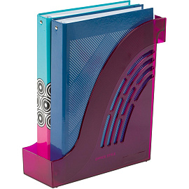 Лоток вертикальный для бумаг 95 мм Attache Яркий Офис пластиковый фиолетовый