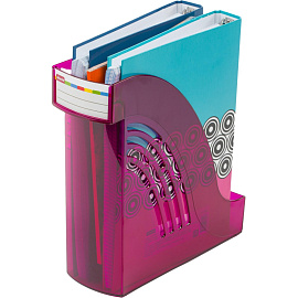 Лоток вертикальный для бумаг 95 мм Attache Яркий Офис пластиковый фиолетовый